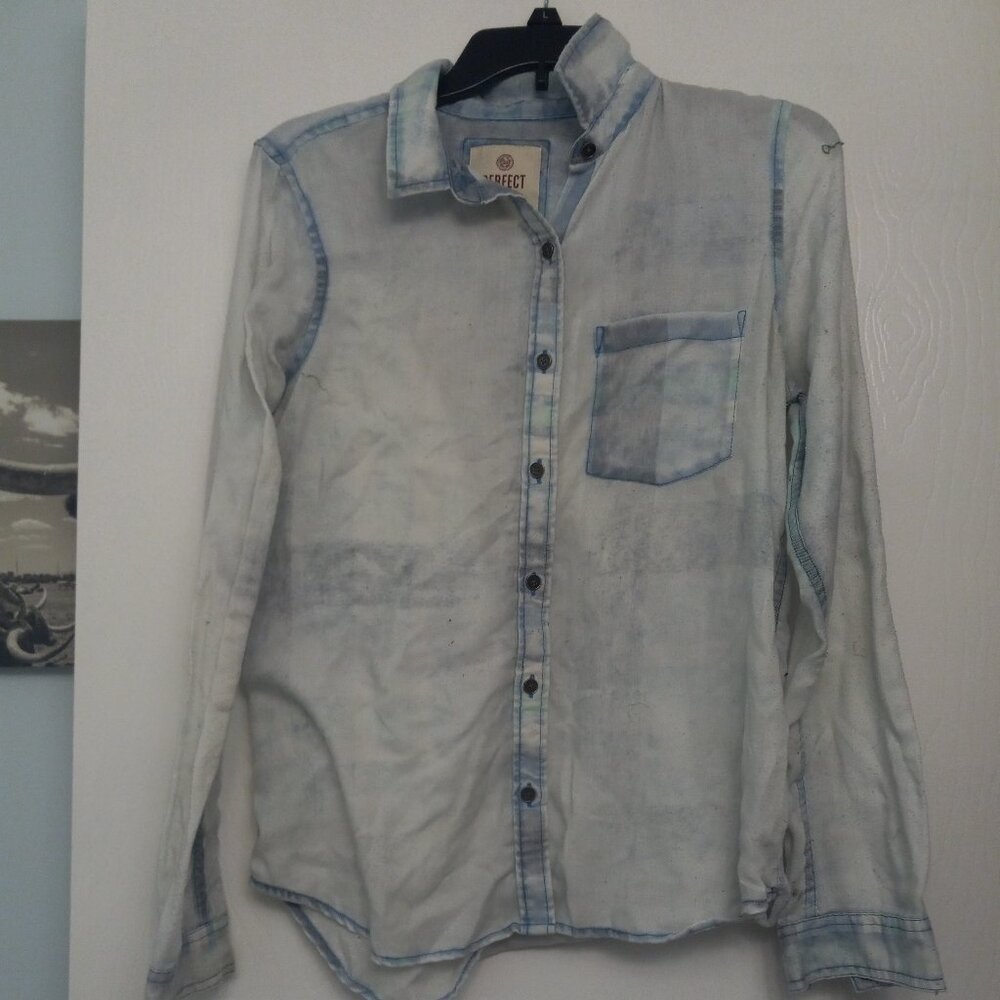 light blue button down from SO size medium